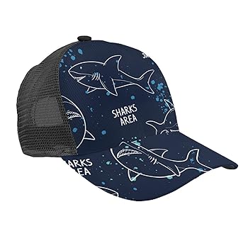 Amazon | [CHOUJJ] メッシュキャップ 野球帽 夜 フカ サメ 海